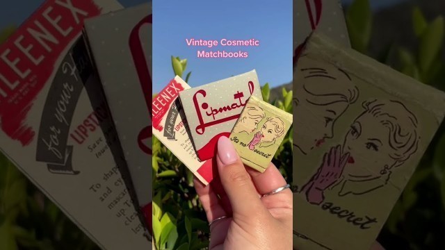 'Vintage Cosmetics Matchbooks