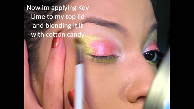 'Cotton Candy With Some Key Lime Using Spectrum Cosmetics'