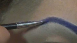 'Tutorial: Blue eyebrows using Bitchslap Cosmetics'