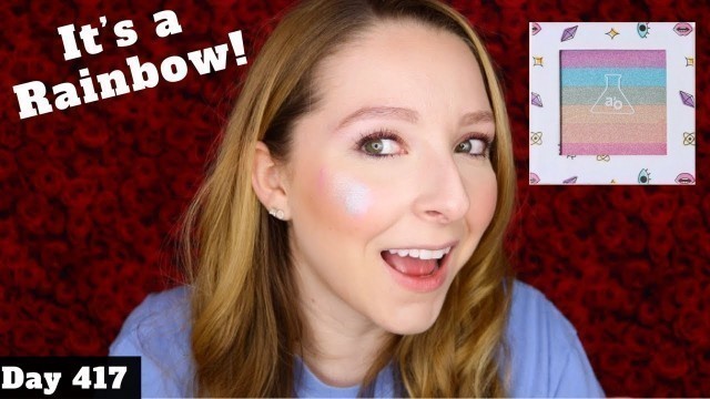 'A2o Rainbow Veil Spectrum Highlighter Swatches & Review | ShopMissA | Day 417 of New Makeup'