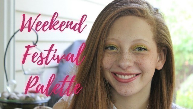 'BH Cosmetics Weekend Festival Palette Tutorial- Neon Green & Yellow'