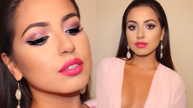 'Pink & Purple Summer Glam Makeup Tutorial!'