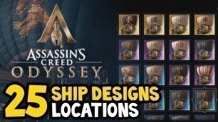 'Assassin\'s Creed Odyssey - ALL SHIP DESIGNS / SKINS Locations Guide'