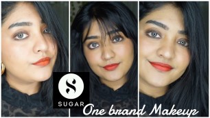 'SUGAR COSMETICS | One Brand Makeup Look | Snigdha Chakraborty'