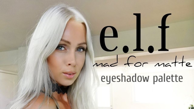 'First impressions elf mad for matte eyeshadow palette #makeup #tutorial #styleover30'