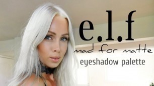 'First impressions elf mad for matte eyeshadow palette #makeup #tutorial #styleover30'