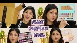 'HUGE PURPLLE HAUL | Rude Cosmetics, DermDoc, Biotique, Physicians formula | Manasi Mau'