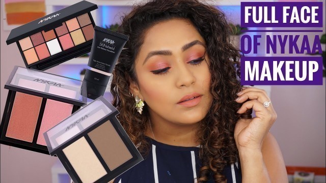 'FULL FACE OF PRODUCTS FROM NYKAA l NYKAA, SUGAR COSMETICS l INDIAN MAKEUP'