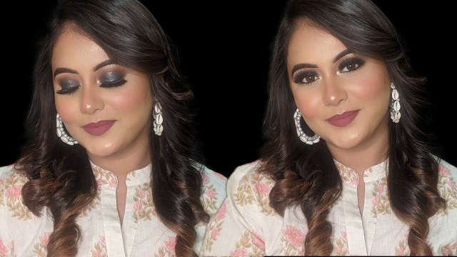 'Grey Smokey Eye Tutorial / Full Indian Glam Makeup / SUGAR Cosmetics'