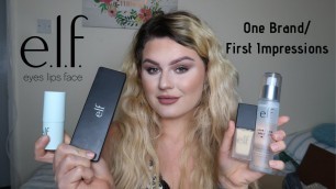 'FIRST IMPRESSION/ ONE BRAND TUTORIAL : ELF COSMETICS | Glam by Farrah'