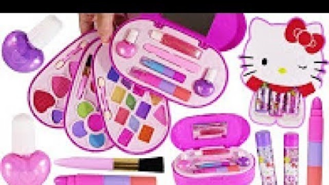 'BubblePOP Beauty SPOT! Hello Kitty Lip Jelly! 4 Layer Makeup Kit! Eyeshadow! Lipstick! Nail Polish!'