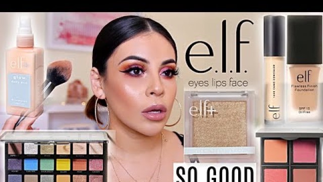 'NEW e.l.f. MAKEUP 2019! FIRST IMPRESSIONS + WEAR TEST! ONE BRAND TUTORIAL | JuicyJas'