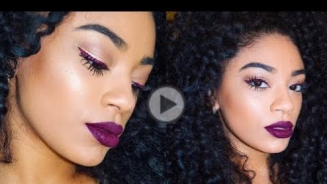 'Kylie Lip Kit Kourt K Matchingr  Eyeliner & Lip Makeup Tutorial'