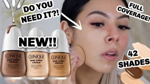 'NEW!! CLINIQUE Serum Foundation Broad Spectrum SPF 25 || WEAR TEST & REVIEW! WORTH THE BUY OR NAW?'