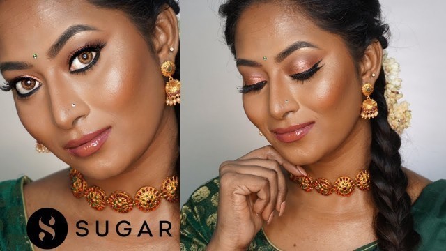 'One Brand Makeup - SUGAR COSMETICS ✨ | South Indian glam |'