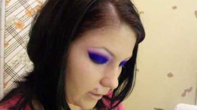 'Blue look fom Bitchslap Cosmetics'