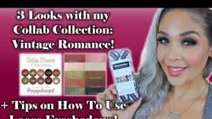 '3 Looks MBA Cosmetics Vintage Romance Collection + Tips for Applying Loose Eyeshadows'