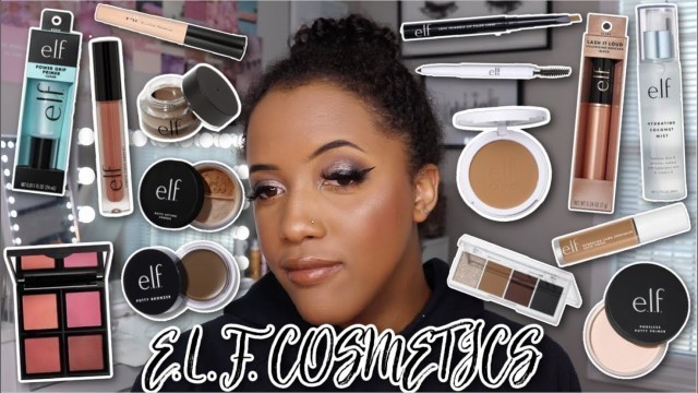 'AFFORDABLE DRUGSTORE MAEKUP TUTORIAL USING ONLY ELF COSMETICS | ONE BRAND TUTORIAL'