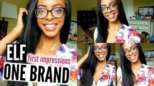 'One Brand Tutorial & First Impressions | Elf Cosmetics • Lawenwoss'