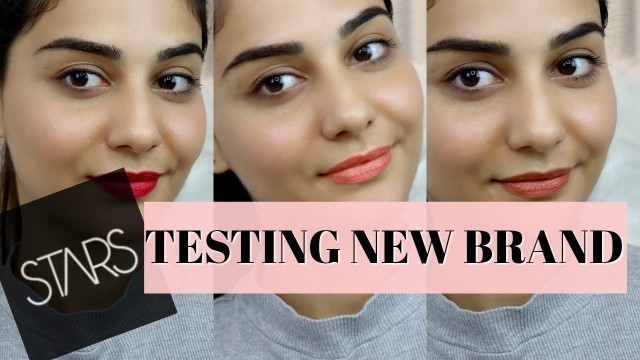 'Testing new Indian brand lipsticks | STARS COSMETICS | SIMMY GORAYA'