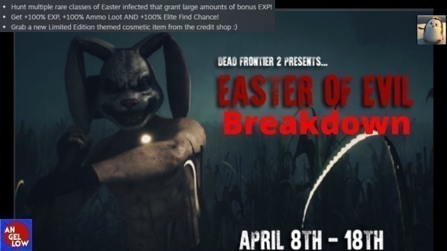 'Dead Frontier 2: Easter of Evil Breakdown! 10 Days of EXP Heaven! New Bunny Cosmetic!'