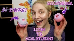 'Battle Of The Bathbombs | LUSH SEX bomb VS ShopMissA HUSH | Dupe for lush? 1 dollar bathbombs?!?!?!'