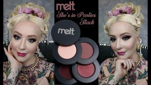 'she\'s in parties stack melt cosmetics/vintage bohemian makeup look/maquillage pin up boheme'