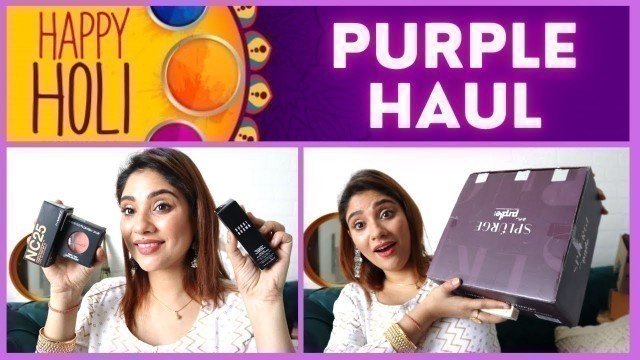 'PURPLLE HAUL || MAC, bobbi brown. estee lauder, etcHigh end makeup'