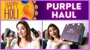 'PURPLLE HAUL || MAC, bobbi brown. estee lauder, etcHigh end makeup'