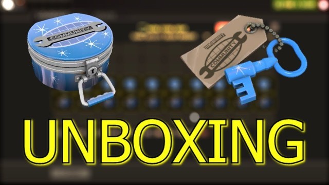 'TF2 Unboxing blue moon cosmetic cases'