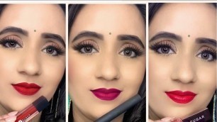 '#shorts Best Lipsticks for Indian Makeup Look | Indian Skin Tones | Sugar Cosmetics'