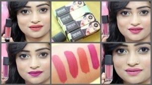 '*New*Sugar Cosmetic Smudge Me Not Liquid Lipstick 4 shades Swatches- BEST LIQUID LIPSTICK Shades ?'