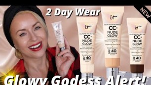 'NEW IT Cosmetics CC Nude Glow SPF 40 Foundation Review + 2 Day Wear | Steff\'s Beauty Stash'