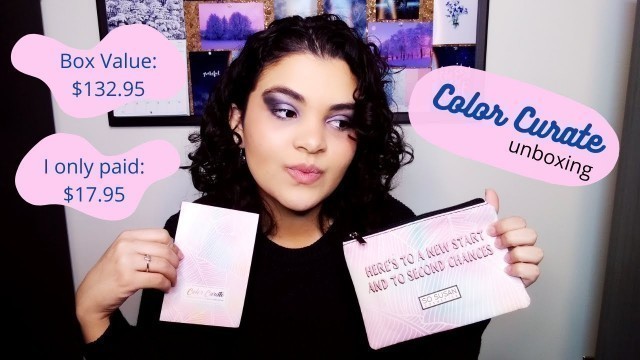 'Color Curate Unboxing - January 2021 for makeup beginners like me!'