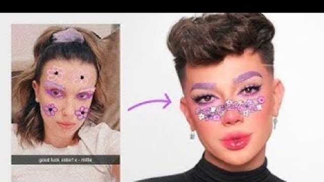 'James Charles Recreates Millie Bobby Brown Makeup Idea'