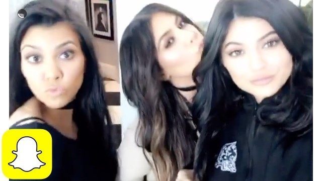 'Kylie Jenner w/ Kim and Kourt on Snapchat | Kylie Snaps'