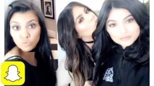 'Kylie Jenner w/ Kim and Kourt on Snapchat | Kylie Snaps'