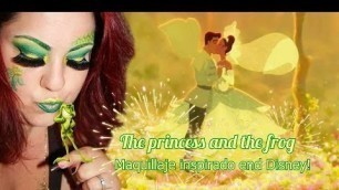 'Tiana inspired fantasy makeup the princess and the frog - Maquillaje fantacia Tiana'