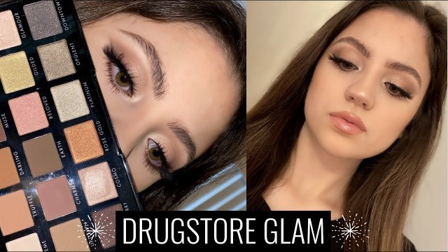 'E.L.F. THE NEW CLASSICS PALETTE | DRUGSTORE GLAM MAKEUP TUTORIAL'