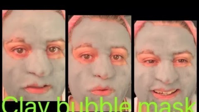 'Testing and reviewing Bubble clay mask / Give me cosmetics / bubble mask / clay mask'