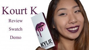 'Kylie Jenner Lip Kit | Kourt K | Review + Swatch + Demo'
