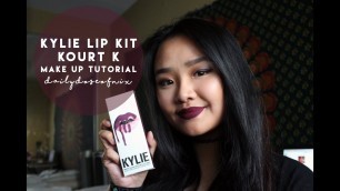 'Kylie Lip Kit Kourt K Makeup Tutorial | NixRobale'