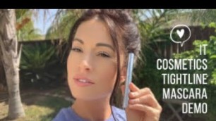 'IT Cosmetics Tightline Mascara Demo & Review'