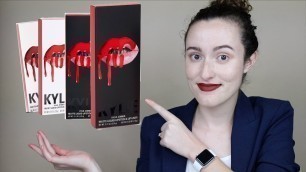 'Kylie Cosmetics | Mega Swatch Comparison 2! | Vibrant Colors, Reds, Oranges, Corals, Browns'