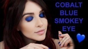 'cobalt blue smoky eye w/ Jen | tarte tutorials'