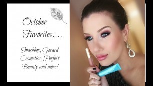 'October  2015 Favorites! Smashbox, NARS, Gerard Cosmetics and more!'