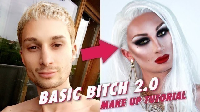 'BASIC BITCH 2.0 MAKE UP TUTORIAL | Donalovehair Wig Review | Drag Makeup Transformation'