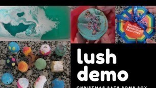 'LUSH BATH BOMBS | CHRISTMAS BATHTIME FAVORITES'