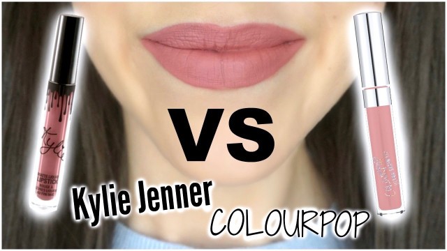 'Cheap Dupe for High End Makeup || Kylie Jenner Liquid Lipstick VS ColourPop'