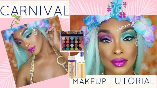 'Fun & Colorful Carnival/Festival Makeup Using BH Cosmetics Weekend Festival Palette/Eyelights!'